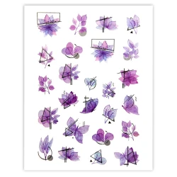 Naklejki do zdobienia paznokci Flowers & Butterflies Nail Art Stickers
