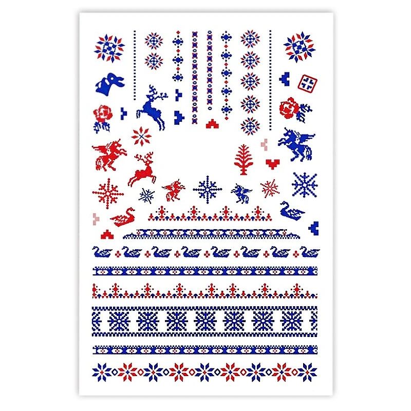 Naklejki do zdobienia paznokci Winter Decorations Nail Art Stickers