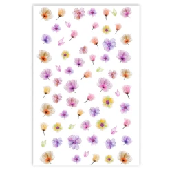 Naklejki do zdobienia paznokci Fleeting Flowers Nail Art Stickers