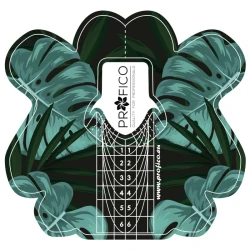 Szablony plastikowe do przedłużania paznokci Tropical Island 100szt