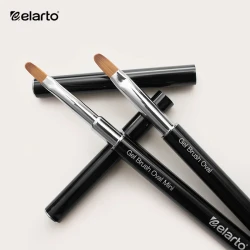 Pędzel do żelu z metalową rączką Gel Brush Oval