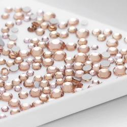 Cyrkonie do paznokci Zircone SS3-SS20 Rose Gold 100szt