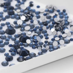 Cyrkonie do paznokci Zircone SS3-SS20 Insignia Blue 100szt