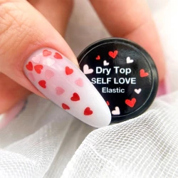 Top hybrydowy z różowo-czerwonymi serduszkami Elastic Dry Top Self Love 7ml