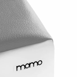 Podpórka pod dłoń wysoka Momo z szarej ekoskóry