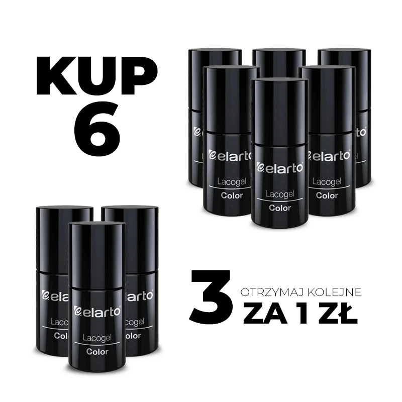 6 x lakier hybrydowy Lacogel 7ml + 3 x lakier hybrydowy Lacogel za 1zł
