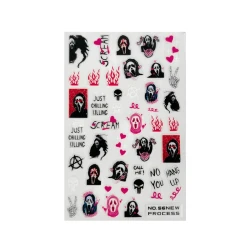 Naklejki do zdobienia paznokci Scream Nail Art Stickers