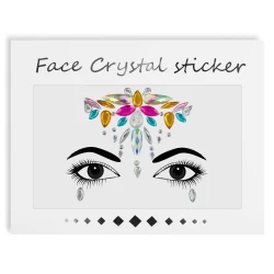 Cyrkonie samoprzylepne do twarzy i ciała Face Crystal Tattoo Stickers nr 1016