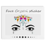 Cyrkonie samoprzylepne do twarzy i ciała Face Crystal Tattoo Stickers nr 1016