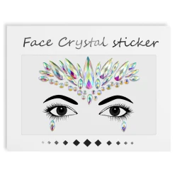 Cyrkonie samoprzylepne do twarzy i ciała Face Crystal Tattoo Stickers nr 1005
