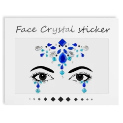 Cyrkonie samoprzylepne do twarzy i ciała Face Crystal Tattoo Stickers nr 1007