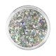 Brokat do zdobienia paznokci Diamond Effect Silver Holo