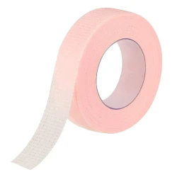 Taśma ochronna z różowej włókniny do stylizacji i przedłużania rzęs 1,2cm x 9m
