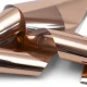 Folia transferowa do zdobienia paznokci Metallic Chrome Rose Gold 100cm