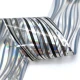 Folia transferowa do zdobienia paznokci Silver & Black Holo Print 100cm x 10szt