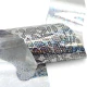 Folia transferowa do zdobienia paznokci Silver & Black Holo Print 100cm x 10szt