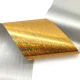 Folia transferowa do zdobienia paznokci Gold Abstract Holo 100cm x 10szt