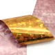 Folia transferowa do zdobienia paznokci Gold Abstract Holo 100cm x 10szt