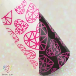 Lakier różowy do stempli B. Loves Plates BLP19 B. Beautiful 10ml