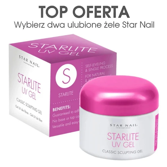 Kup 2 żele budujące Star Nail 28g z atrakcyjnym rabatem!