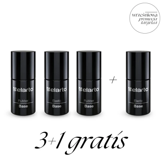 3+1 GRATIS baza hybrydowa Elastic Cover Base / Fiber Base / Rubber Base 15ml