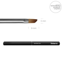 Pędzel do żelu z metalową rączką Gel Brush Duo