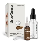 Henna pudrowa 101 Neutral Brown 10ml + baza hialuronowa Hyaluronic Base 30ml