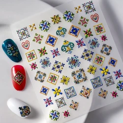 Naklejki do zdobienia paznokci Moroccan Mosaic Nail Art Stickers