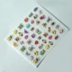 Naklejki do zdobienia paznokci Colorful Insects Nail Art Stickers