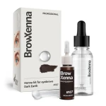 Henna pudrowa 107 Dark Earth 10ml + baza hialuronowa Hyaluronic Base 30ml