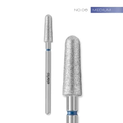 Frez No6 stożek zaokrąglony z nasypem diamentowym 4x12mm