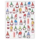 Naklejki do zdobienia paznokci Christmas Gnomes Nail Art Stickers