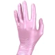 Rękawiczki nitrylowe bezpudrowe Beaute Luxe Pearl Pink (S) 50szt