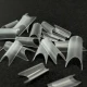 Tipsy tunelowe proste clear Nail Tips do przedłużania paznokci 504szt