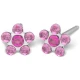 Kolczyk do przekłuwania uszu 7512-6023 Stokrotka w odcieniach różu