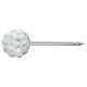 Kolczyk 7522-0304 kulka z kryształkami