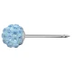 Kolczyk do przekłuwania uszu 7522-0303 Kula Fireball błękitna