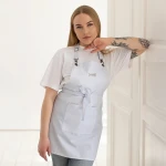 Fartuszek kosmetyczny elarto (jasnoszary, rozmiar uniwersalny)