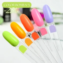 Zestaw 5 lakierów hybrydowych Lacogel COLOR BOMB N°5