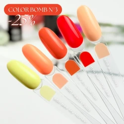 Zestaw 5 lakierów hybrydowych Lacogel COLOR BOMB N°3