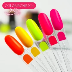 Zestaw 5 lakierów hybrydowych Lacogel COLOR BOMB N°4