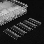 Formy dolne Dual Forms Square Clear do przedłużania paznokci 120szt
