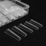 Formy dolne Dual Forms Almond Clear do przedłużania paznokci 120szt