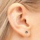 Kolczyk do przekłuwania uszu 7512-0100 Cubic Zirconia 3mm szlif brylantowy