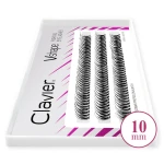 Kępki rzęs Vshape Fishtail 10D (0,10mm) czarne C 10mm