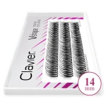 Kępki rzęs Vshape Fishtail 10D (0,10mm) czarne C 14mm
