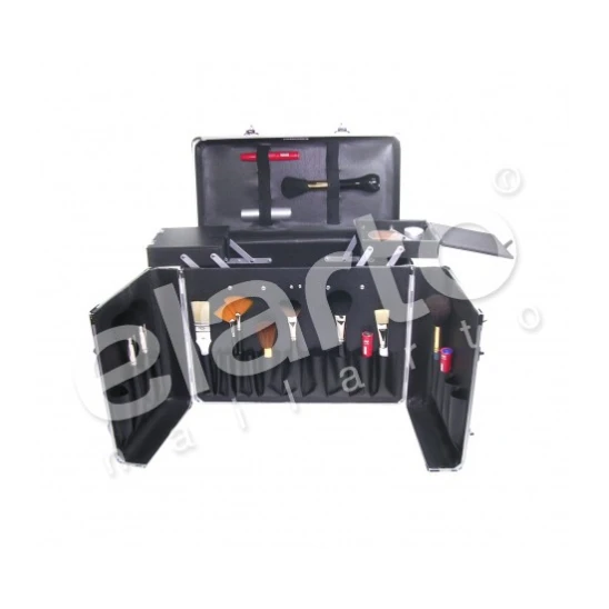 Kufer kosmetyczny dla wizażystki / fryzjerki czarny