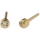 Kolczyk 7581-02044 Baby brylant w złotej oprawie
