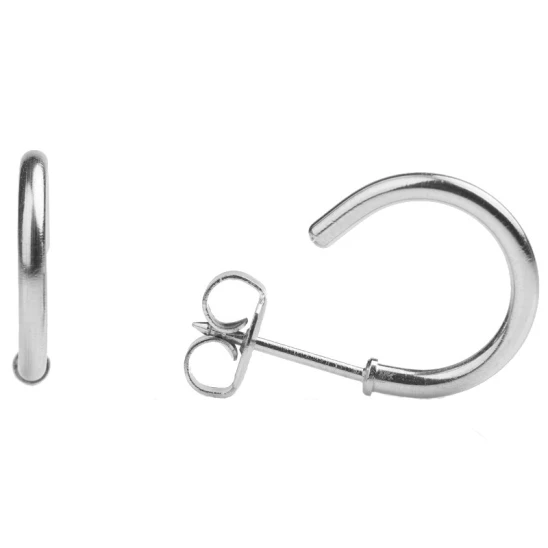 Kolczyk do przekłuwania uszu 7512-0921 Srebrne Kółko o średnicy 13mm