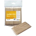 Patyczki drewniane pomarańczowe 15cm (szpic / skos) 100szt
